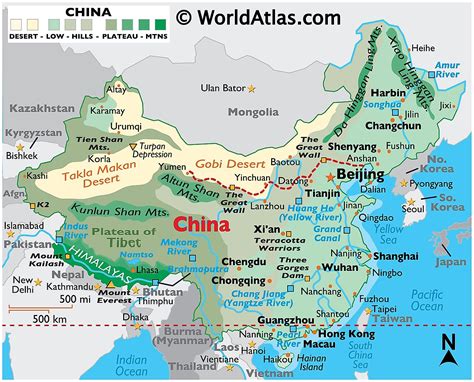 what deserts are on the border china